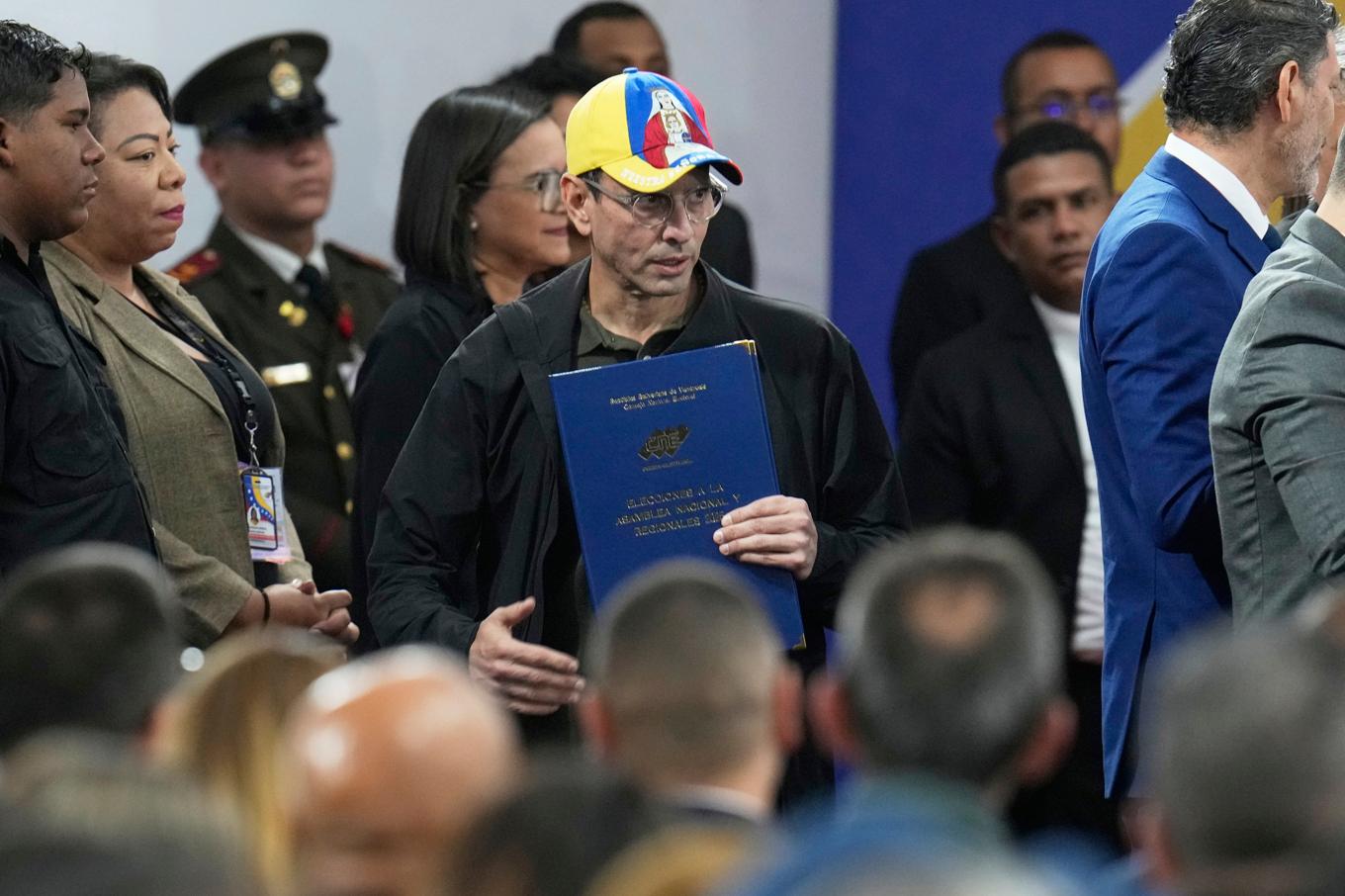 Henrique Capriles, tidigare presidentkandidat och oppositionsledare i Venezuela. Arkivbild. Foto: Ariana Cubillos/AP/TT