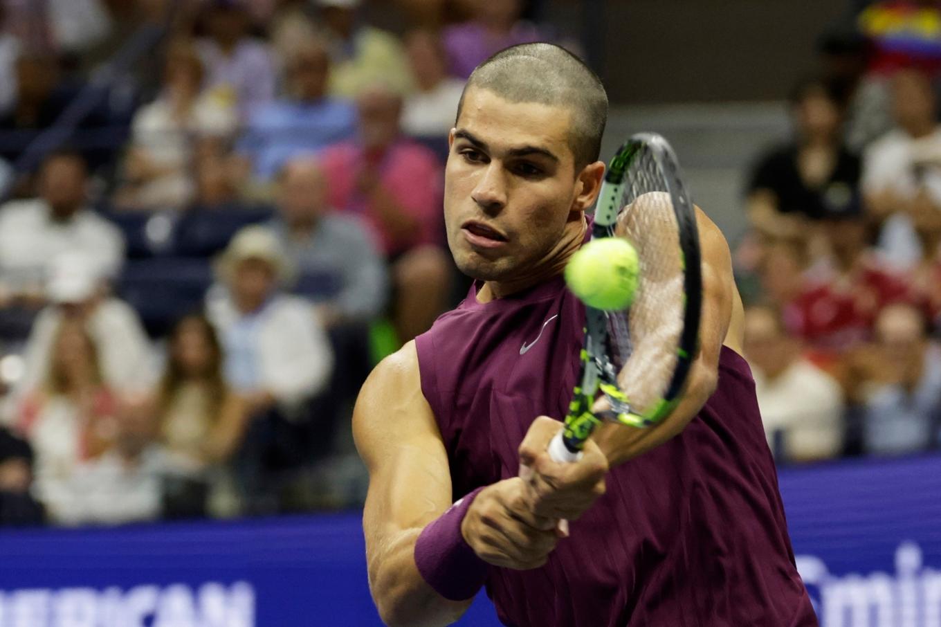 Spanjoren Carlos Alcaraz. Foto: Adam Hunger/AP/TT