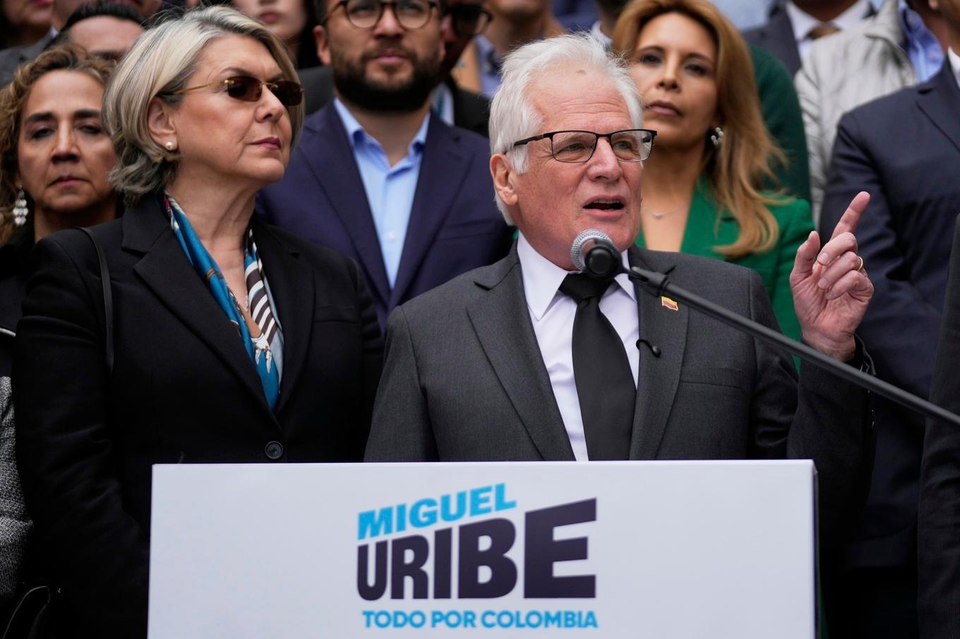 Miguel Uribe Londoño vill bli Colombias nästa president. Foto: Fernando Vergara/AP/TT