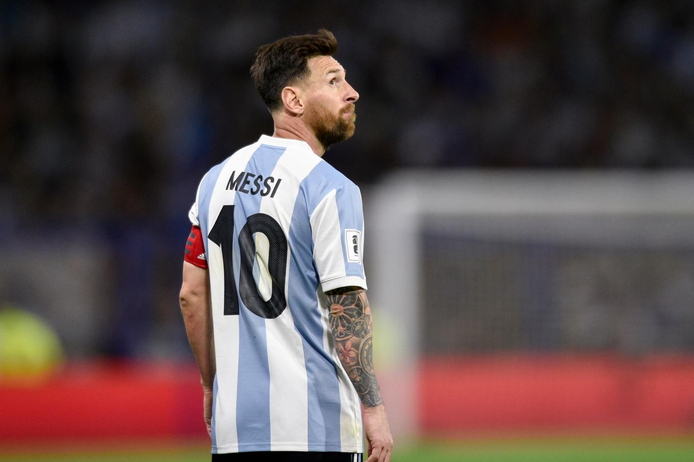 Argentinas Lionel Messi kan på torsdag spela sin sista landskamp på hemmaplan. Arkivbild. Foto: Gustavo Garello/AP/TT