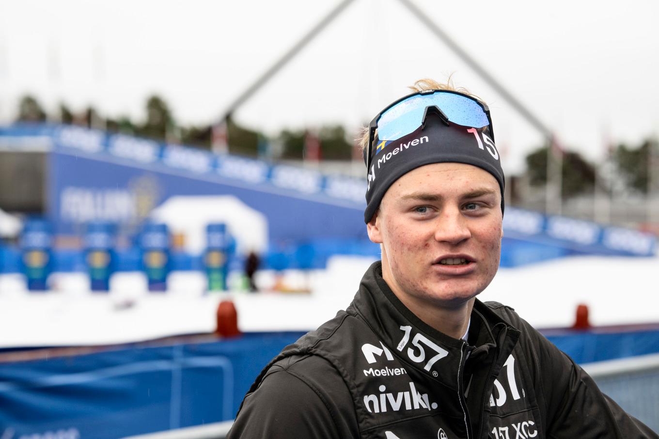 Alvar Myhlback utklassade konkurrenterna i söndagens individuella rullskidlopp i Trollhättan. Hans andra seger på två  dagar. Arkivbild. Foto: Anders Wiklund/TT