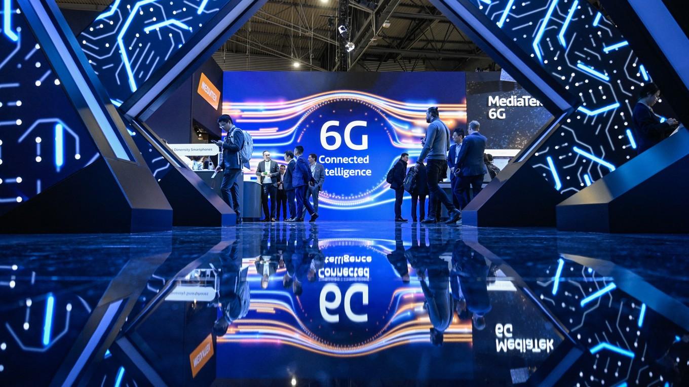 Under Mobile World Congress (MWC) i Barcelona i mars i år var 6G ett hett diskussionsämne. Foto: Josep Lago/AFP/Getty Images