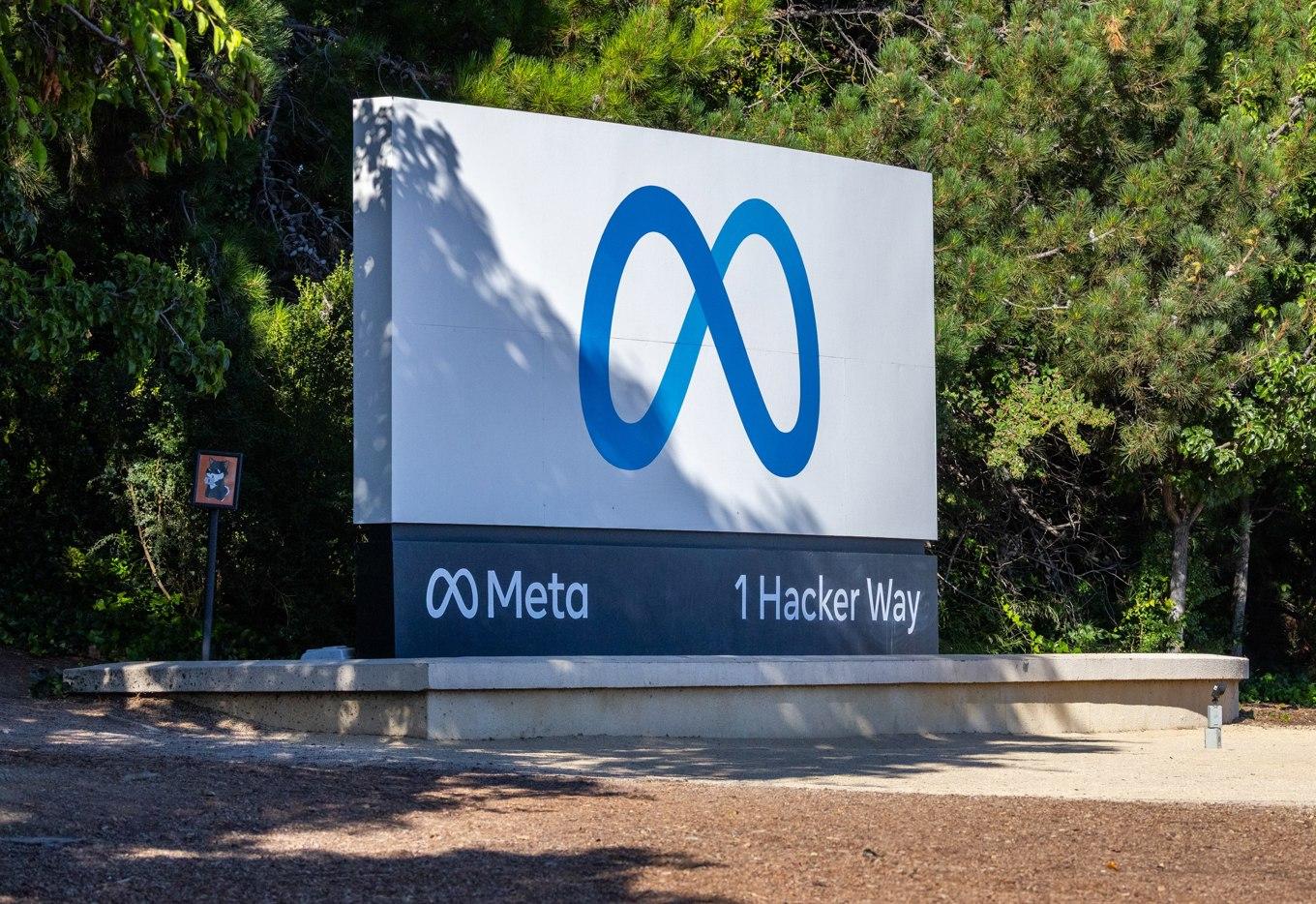Metas kontor i Menlo Park, Kalifornien. Metas nya ”super-PAC” för att påverka inom AI meddelades bara dagen efter att en annan liknande hade bildats. Foto: John Fredricks