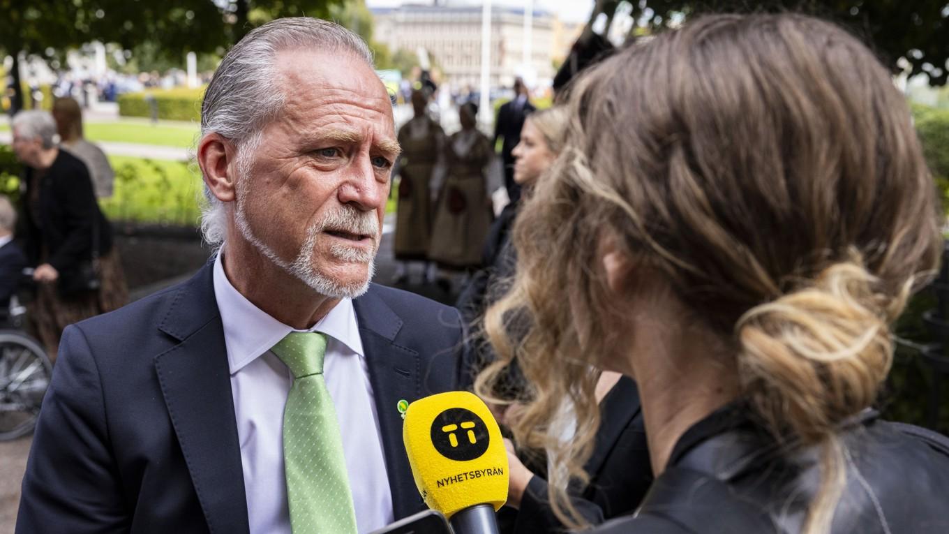 Daniel Helldén, ett av de två språkrören för Miljöpartiet. Foto: Michael Campanella/Getty Images