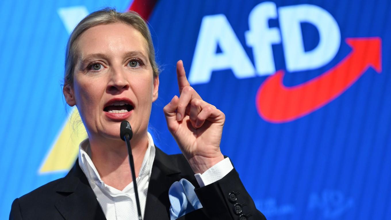 Alice Weidel, partiledare för Alternativ för Tyskland (AFD). Foto: Soren Stache/POOL/Getty Images