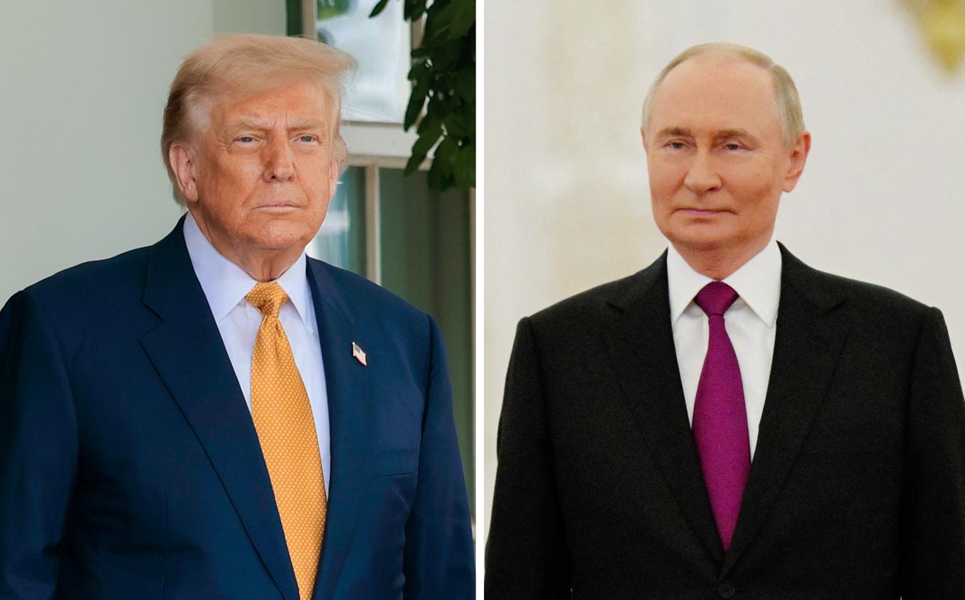 USA:s president Donald Trump och hans ryske motsvarighet Vladimir Putin. Foto: Anna Moneymaker/Getty Images, Alexei Nikolsky/Pool/AFP via Getty Images