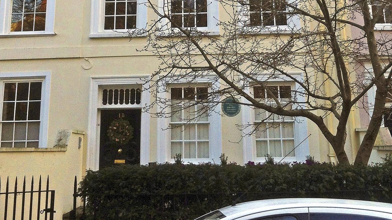 John Stuart Mills hem vid Kensington Square i London. Foto: Public Domain