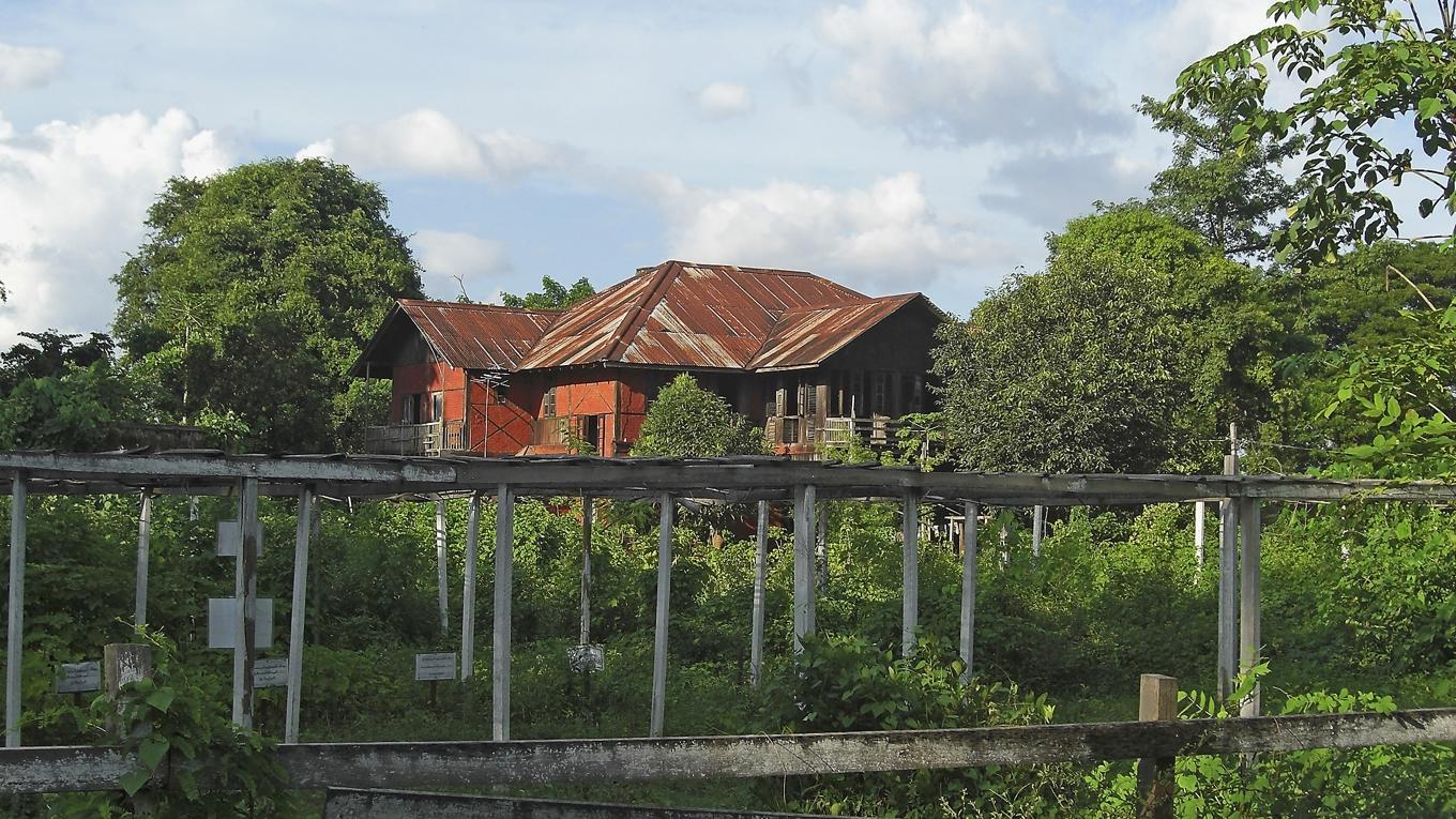Huset där George Orwell bodde under sina år i Burma. Foto: Public Domain