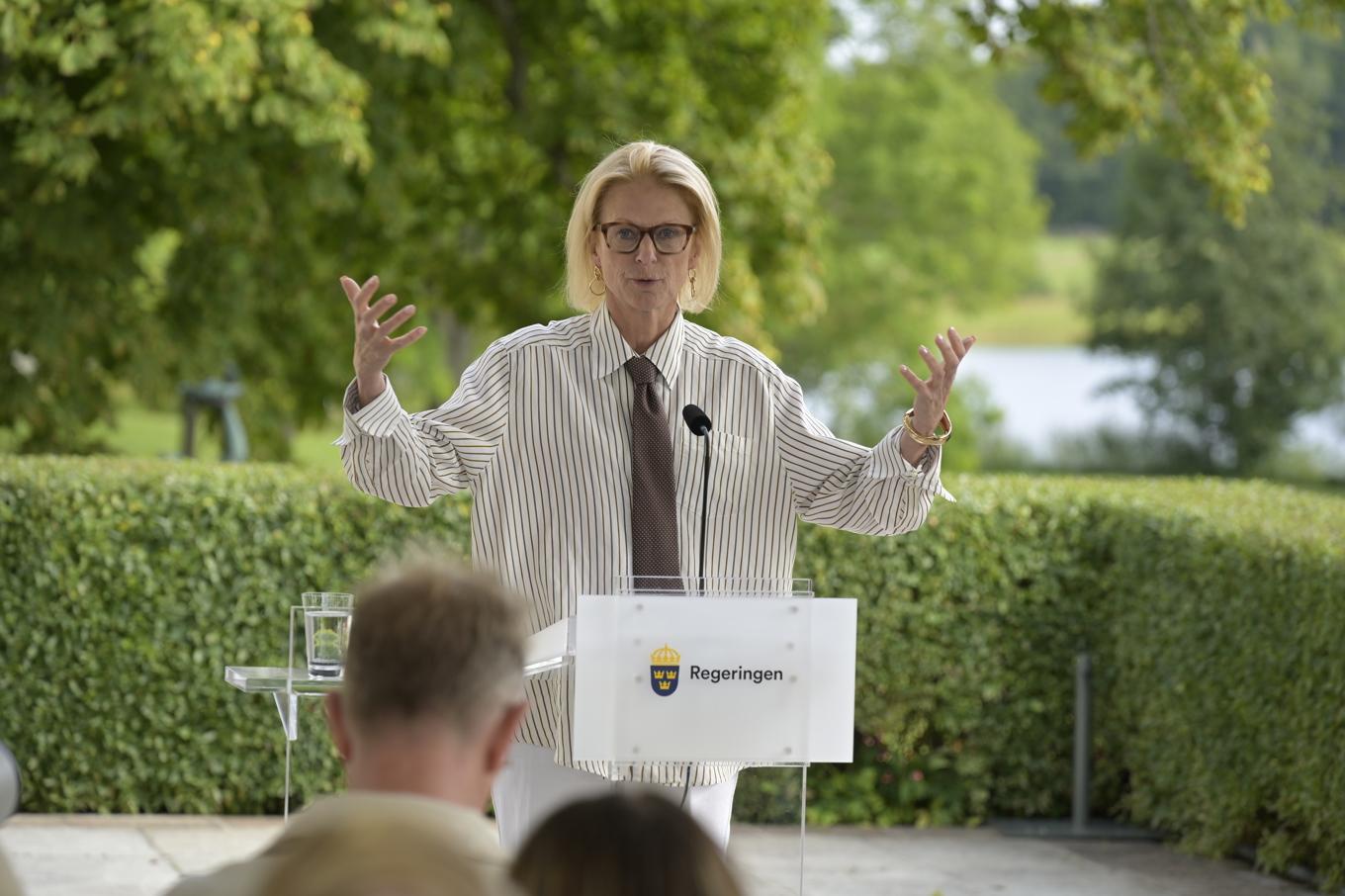 Elisabeth Svantesson (M), finansminister. Foto: Roger Sahlström.