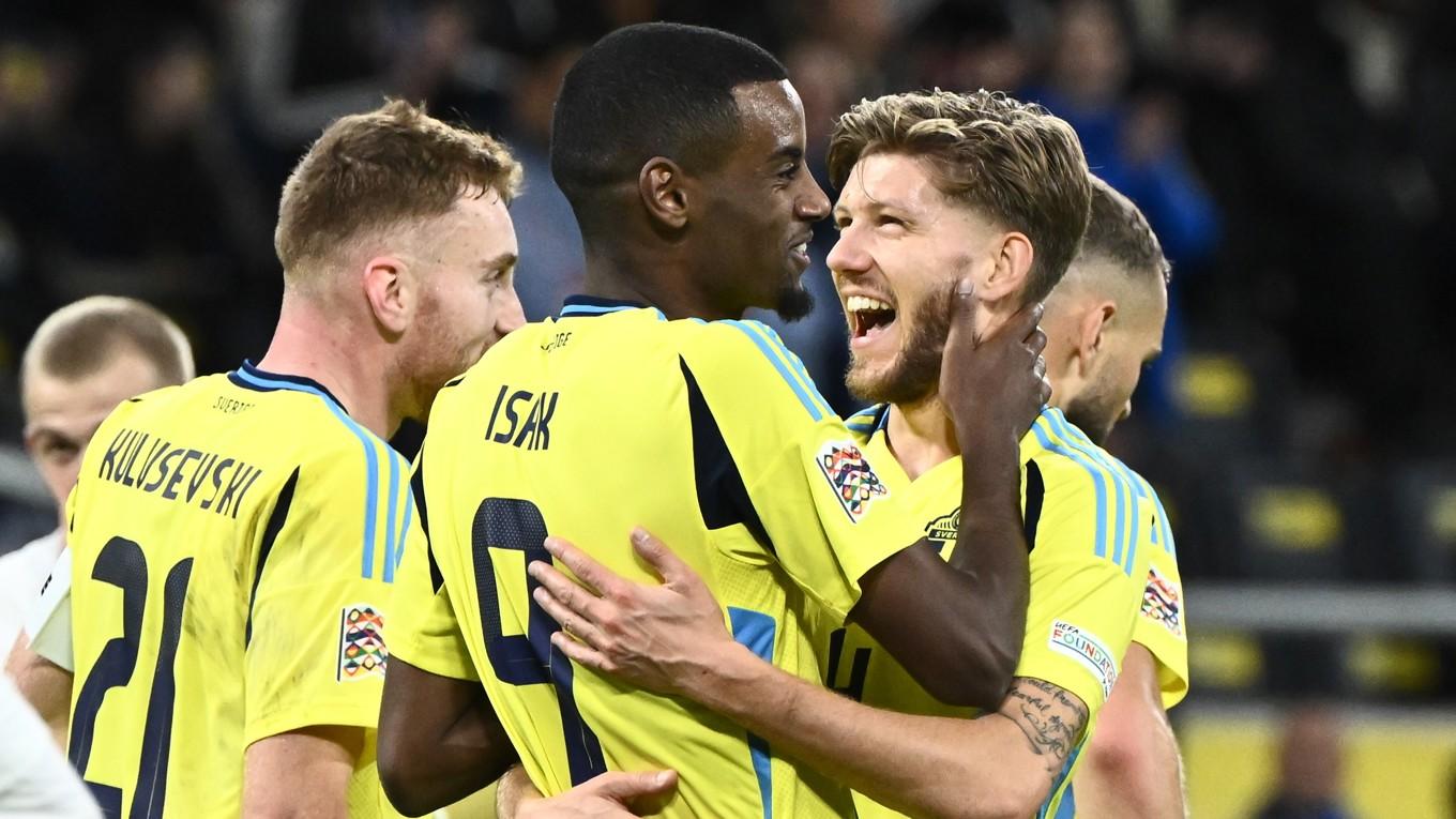Sverige har goda chanser i VM-kvalet. Även om Alexander Isak inte har mycket matchträning så tror experten Hasse Backe inte att det är något problem. Foto: Claudio Bresciani/TT