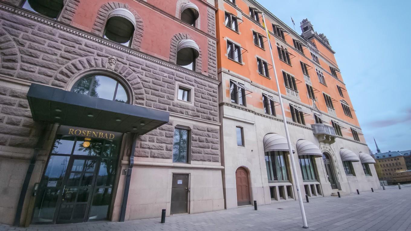 Rosenbad i centrala Stockholm är sätet för Sveriges regering. Foto: Bilbo Lantto