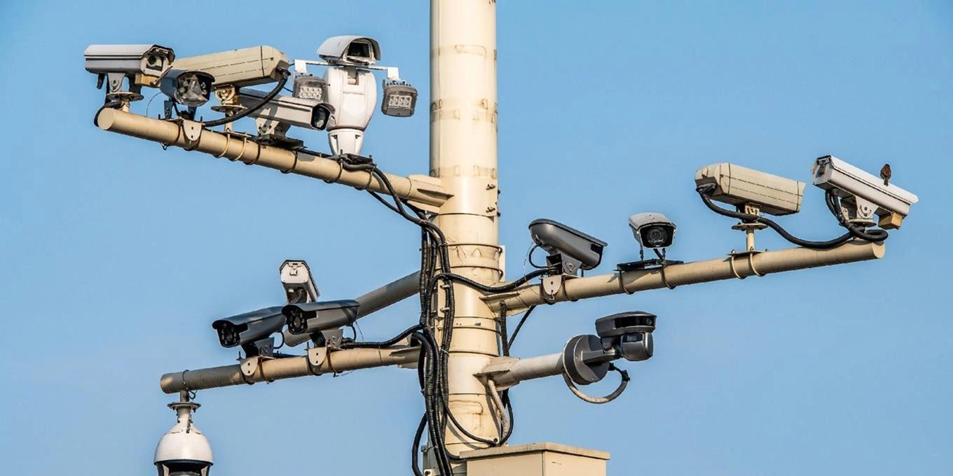 Övervakningskameror i Peking. Det svenska teknikföretaget Axis Communication är en av leverantörerna av kameror till Kinas övervakningsprogram. Foto: CL-Medien