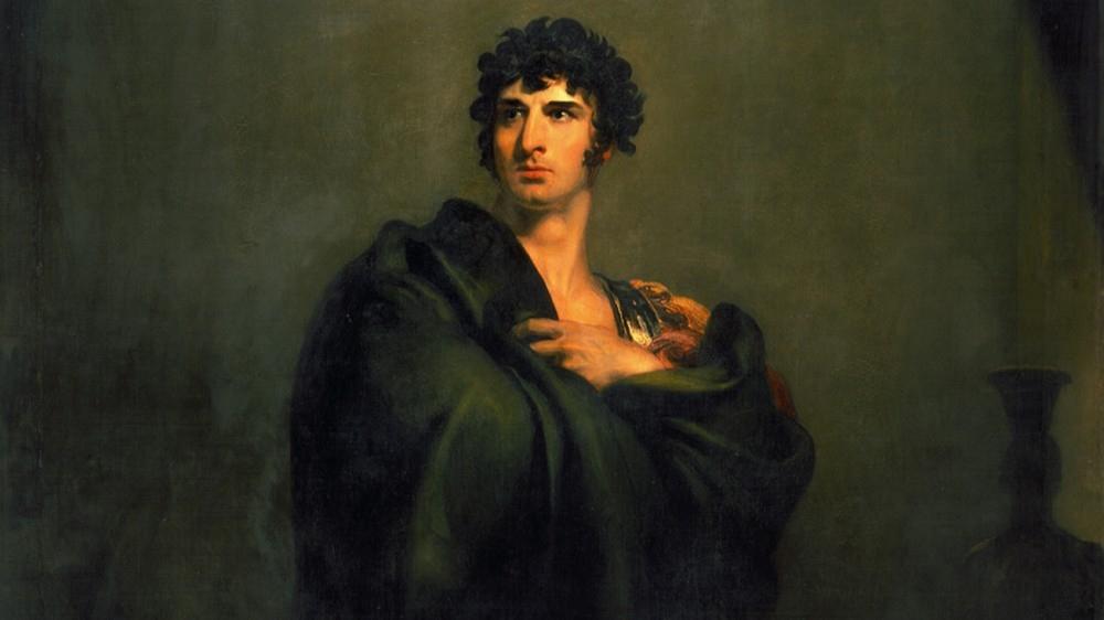 Den engelske skådespelaren John Philip Kemble som Coriolanus. Oljemålning från 1798 av Thomas Lawrence. Foto: Public Domain