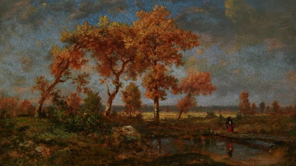 ”Höstlandskap” av Théodore Rousseau (ca 1848–1850), Gulbenkianmuseet, Lissabon. Foto: Public Domain
