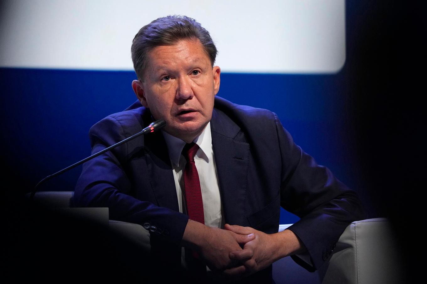 Aleksej Miller är chef på ryska gasjätten Gazprom. Arkivbild. Foto: Dmitrij Lovetskij/AP/TT