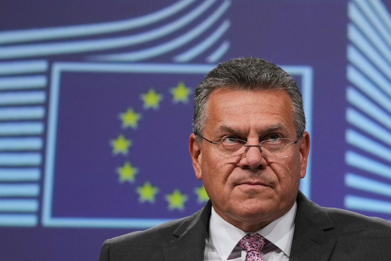 EU:s handelskommissionär Maros Sefcovic Foto: Virginia Mayo/AP/TT