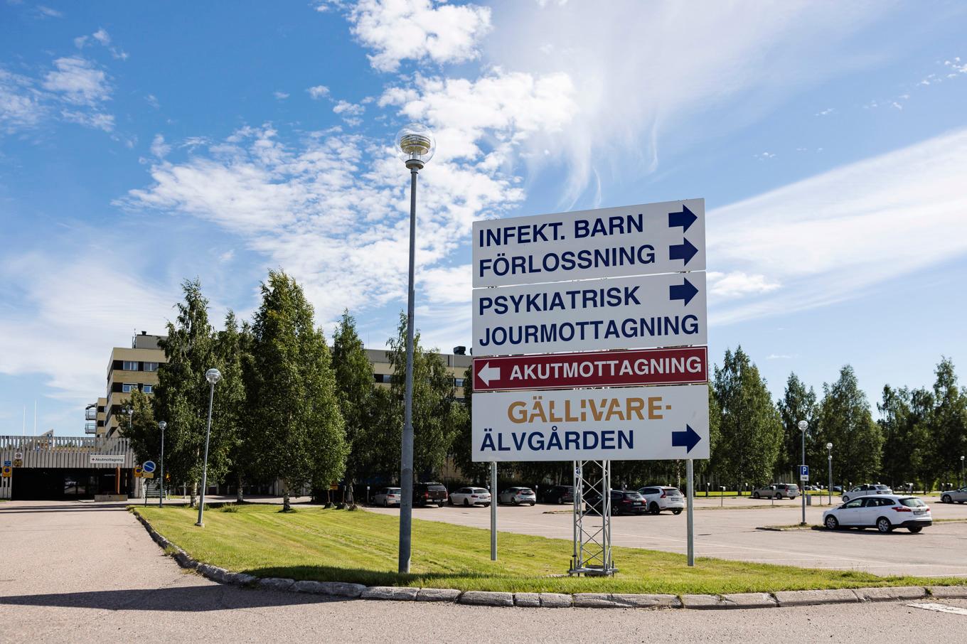 På grund av utslaget mobilnät har Gällivare sjukhus gått upp i stabsläge. Arkivbild. Foto: Emma-Sofia Olsson/SvD/TT