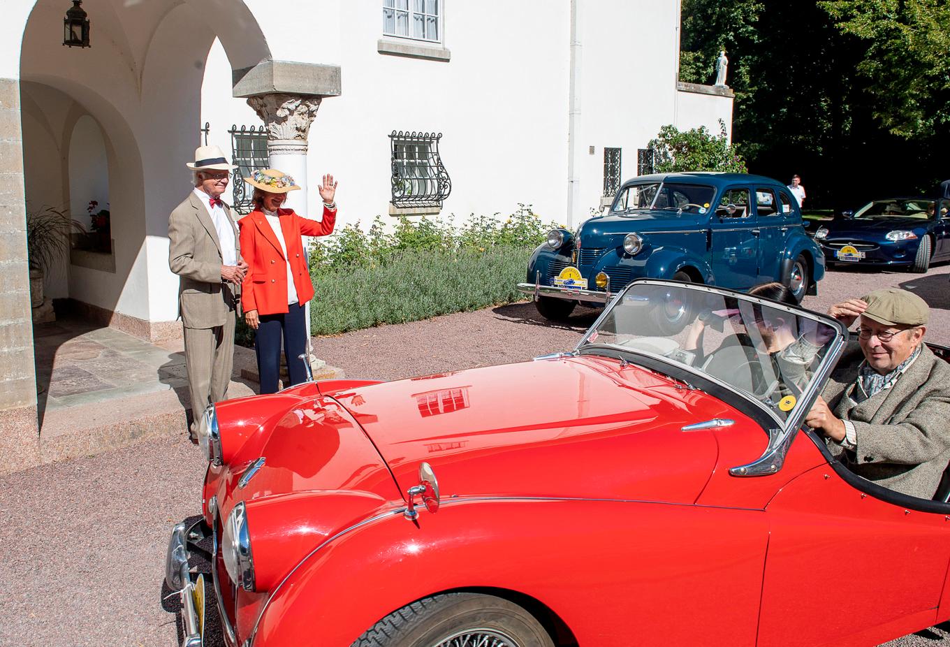Veteranbilar på Solliden i samband med 2021 års Kungsrally på Öland. Arkivfoto. Foto: Jonas Ekströmer/TT