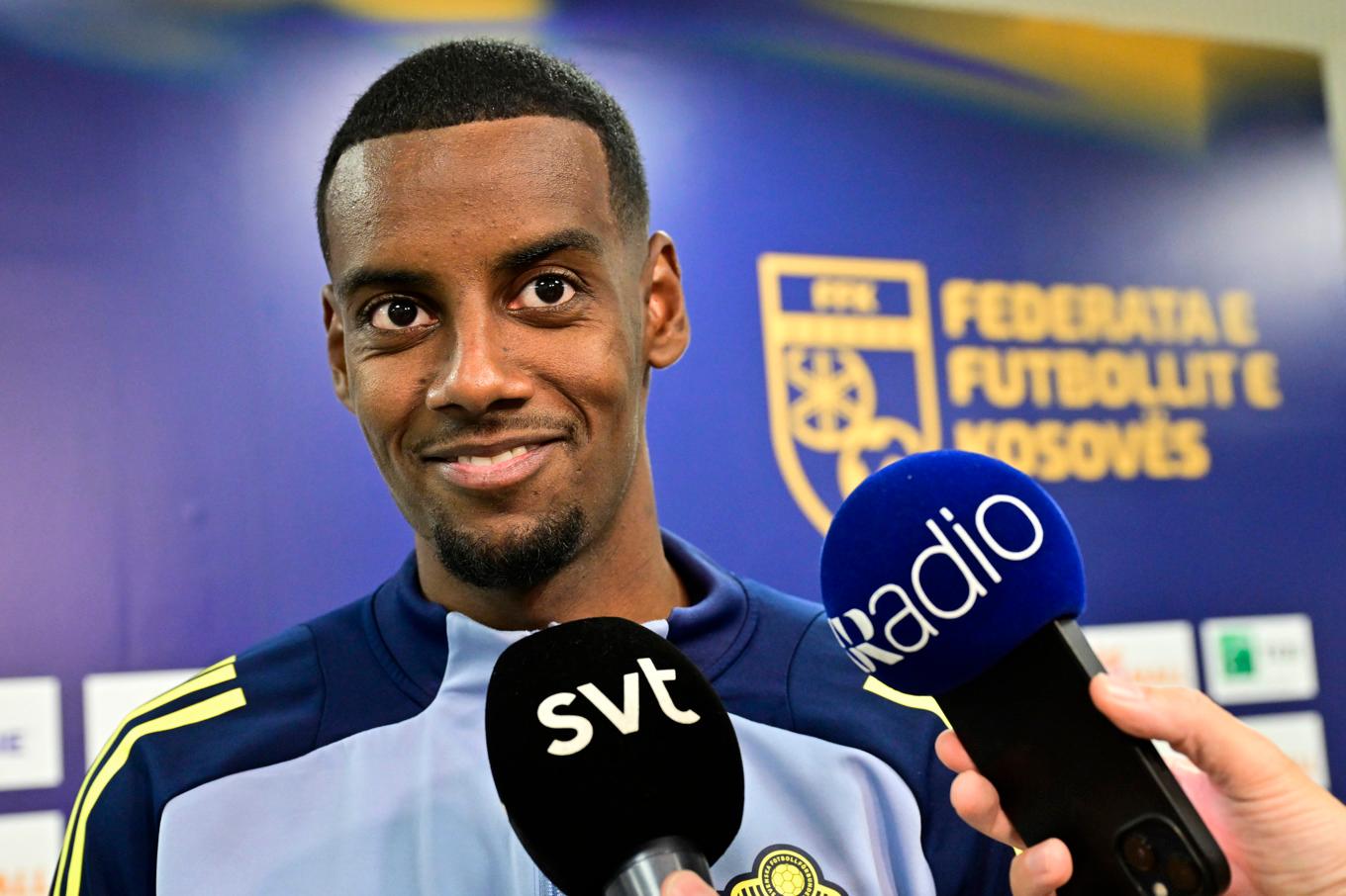 Alexander Isak efter 0–2 borta mot Kosovo i VM-kvalet. Foto: Jonas Ekströmer/TT