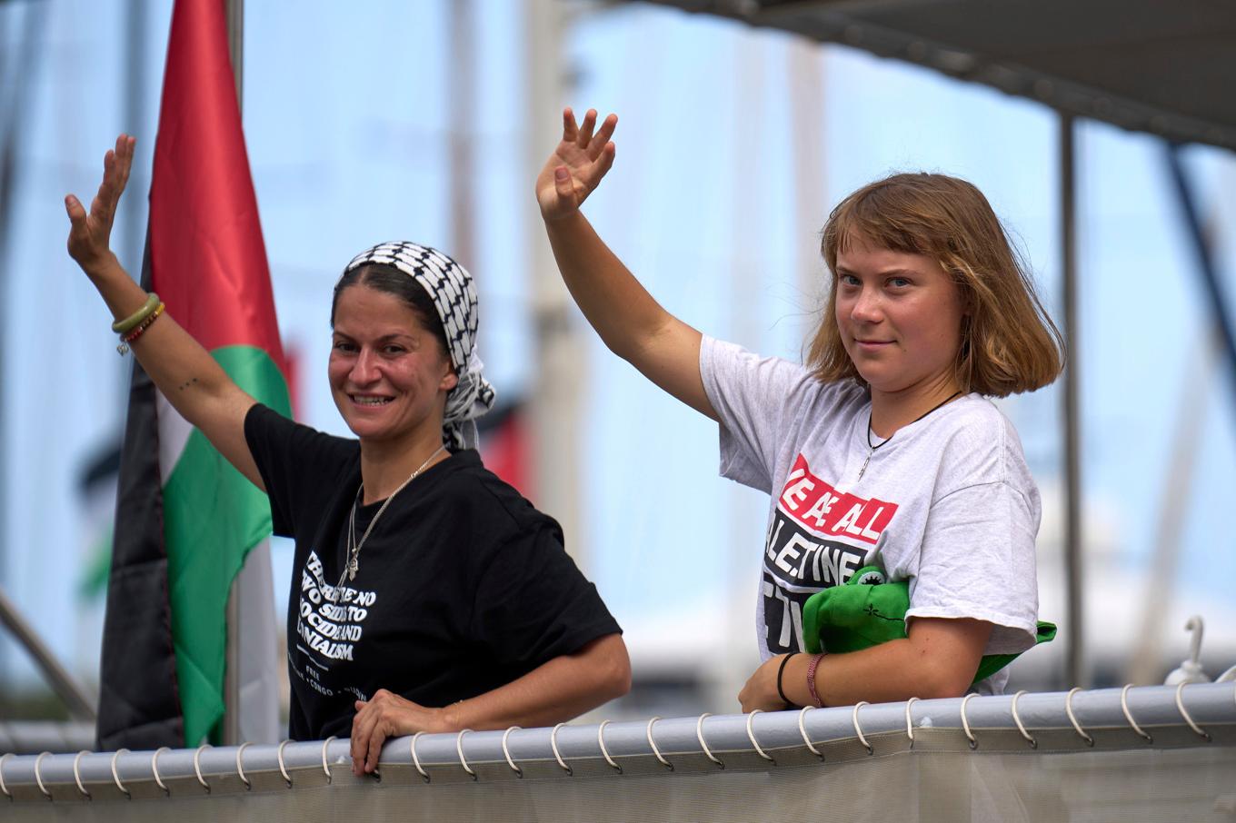 Klimataktivistern Greta Thunberg på en bild från Barcelona för ett par veckor sedan. Foto: Emilio Morenatti/AP/TT