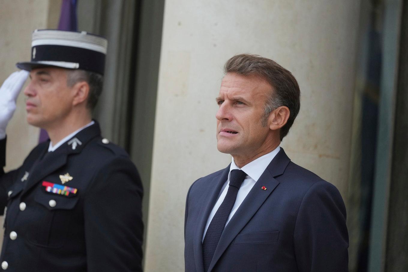 Frankrikes president Emmanuel Macron under ett toppmöte i Paris tidigare i september. Foto: Michel Euler/AP/TT