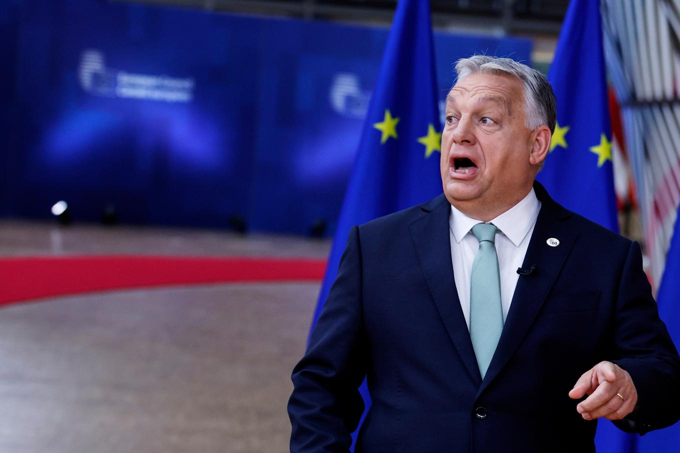 Ungerns premiärminister Viktor Orbán vid ett EU-toppmöte i Bryssel i somras. Arkivfoto. Foto: Omar Havana/AP/TT