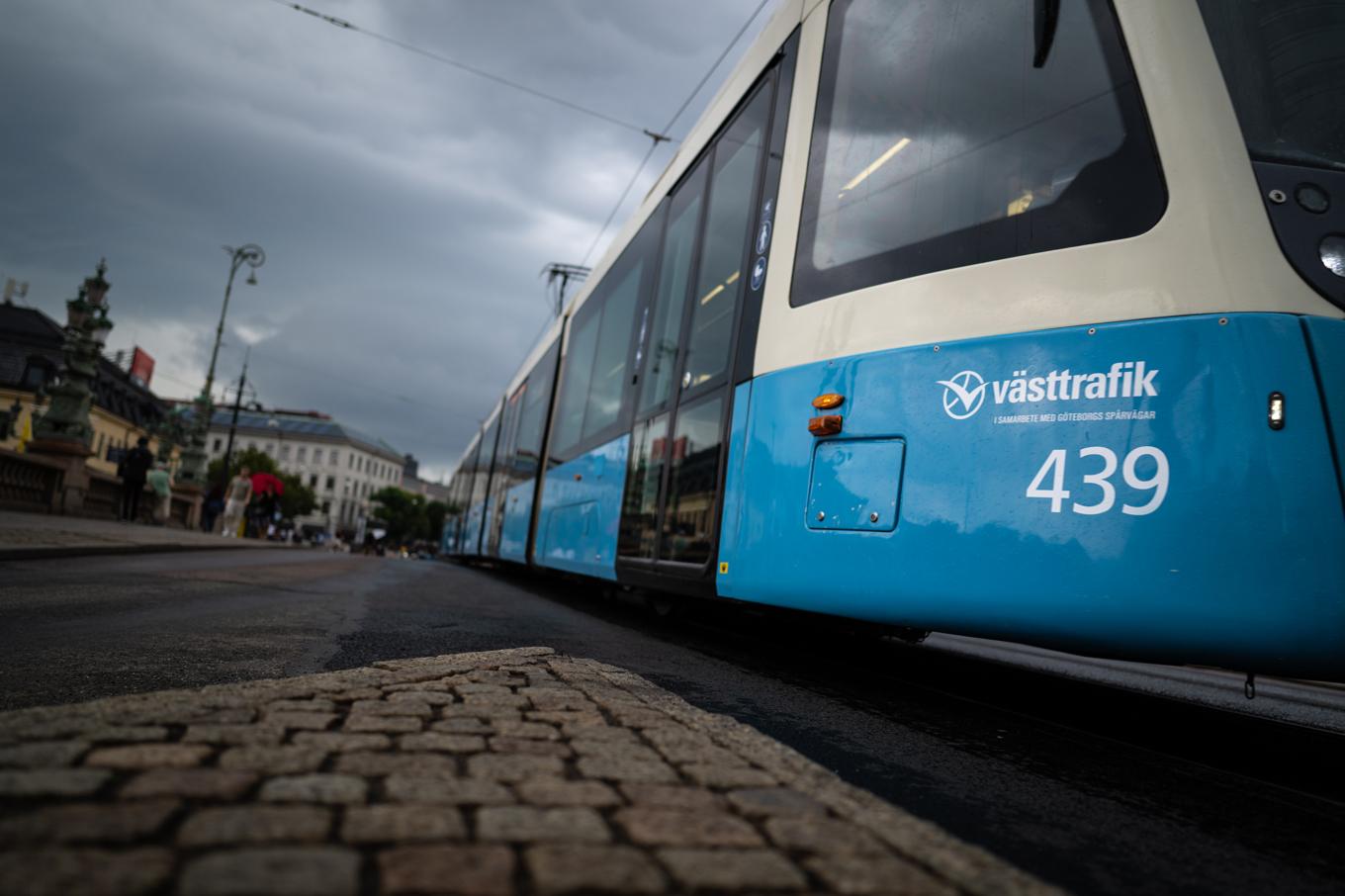 En spårvagnsolycka inträffade vid Masthuggstorget i Göteborg på tisdagen. Arkivbild. Foto: Hanna Brunlöf/TT