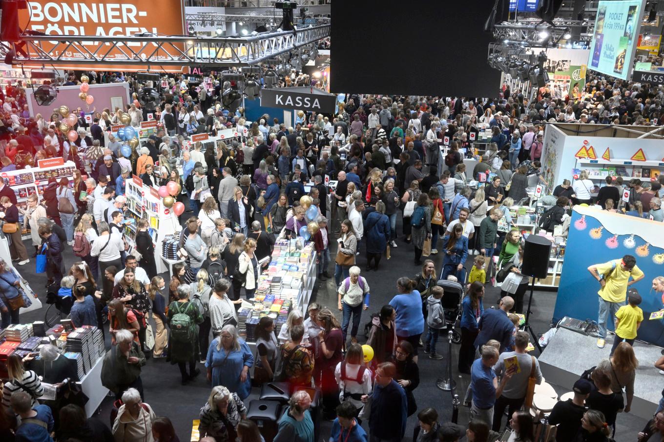 På torsdagen inleds årets bokmässa i Göteborg. Bild från förra årets mässa. Foto: Fredrik Sandberg/TT