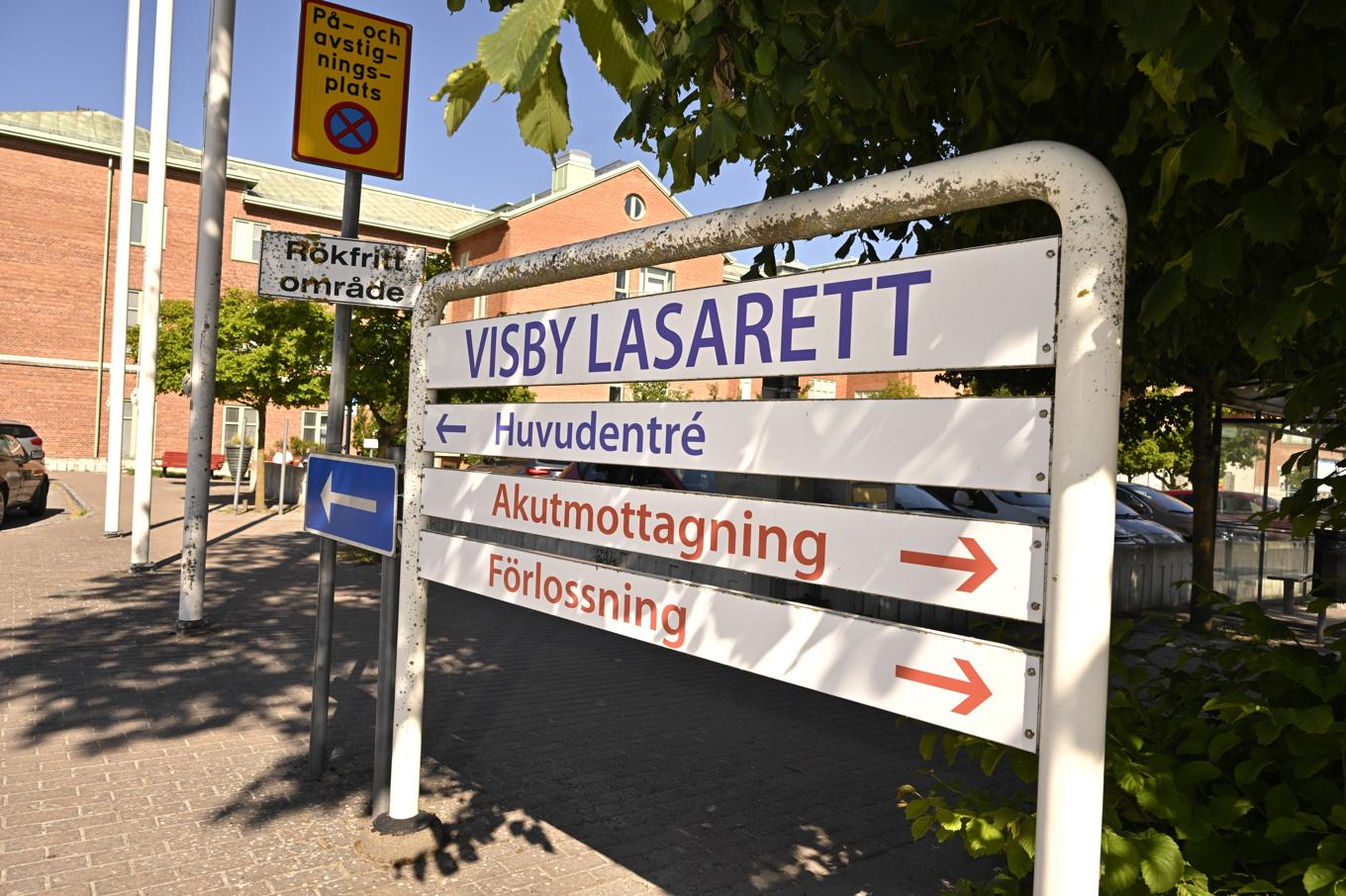 Visby lasarett på Gotland. Arkivbild. Foto: Anders Wiklund/TT