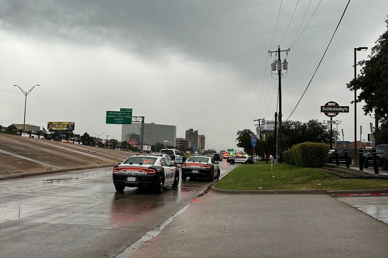 Skottlossningen inträffade vid migrationsmyndigheten ICE:s anläggning i Dallas. Foto: Jamie Stengle/AP/TT