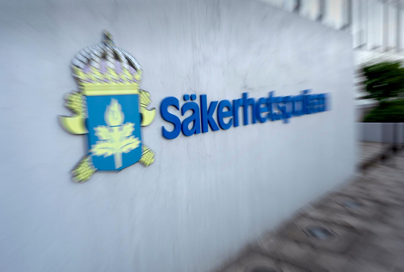 En person misstänks för grova brott och har gripits i en Säpoinsats. Arkivbild. Foto: Anders Wiklund/TT