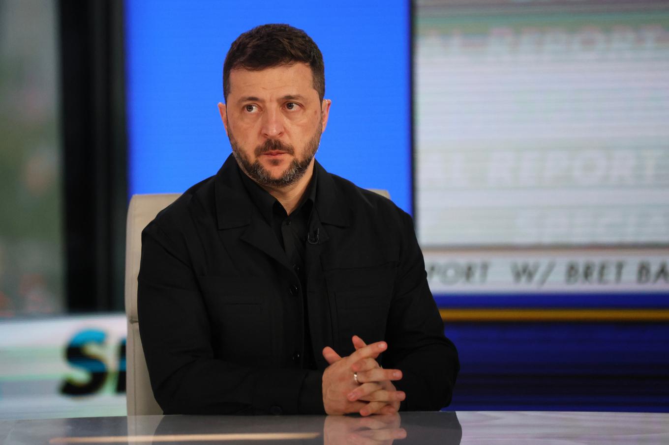 Ukrainas president Volodymyr Zelenskyj i New York tidigare i veckan. Foto: Heather Khalifa/AP/TT
