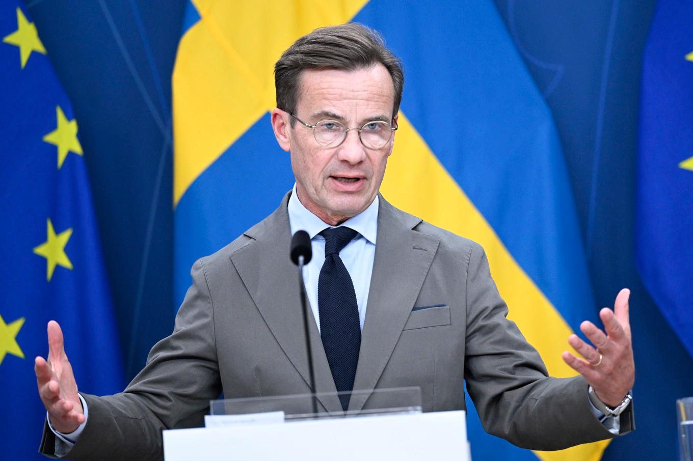 Statsminister Ulf Kristersson (M). Foto: Fredrik Sandberg/TT