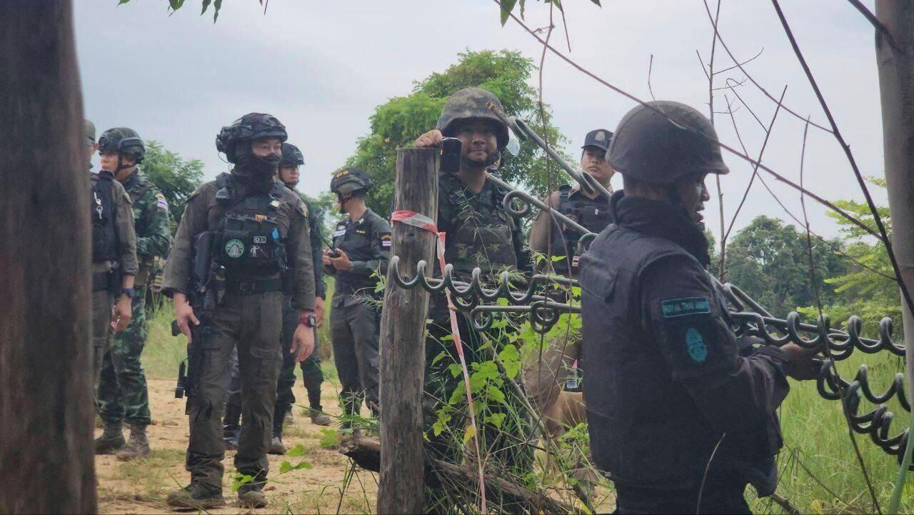 Thailändska soldater i gränsområdet förra veckan. Foto: AKP/AP/TT