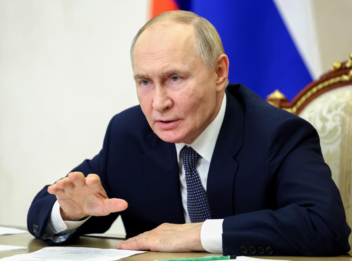 Rysslands president Vlaidmir Putin. Arkivbild. Foto: Alexander Kazakov/AP/TT