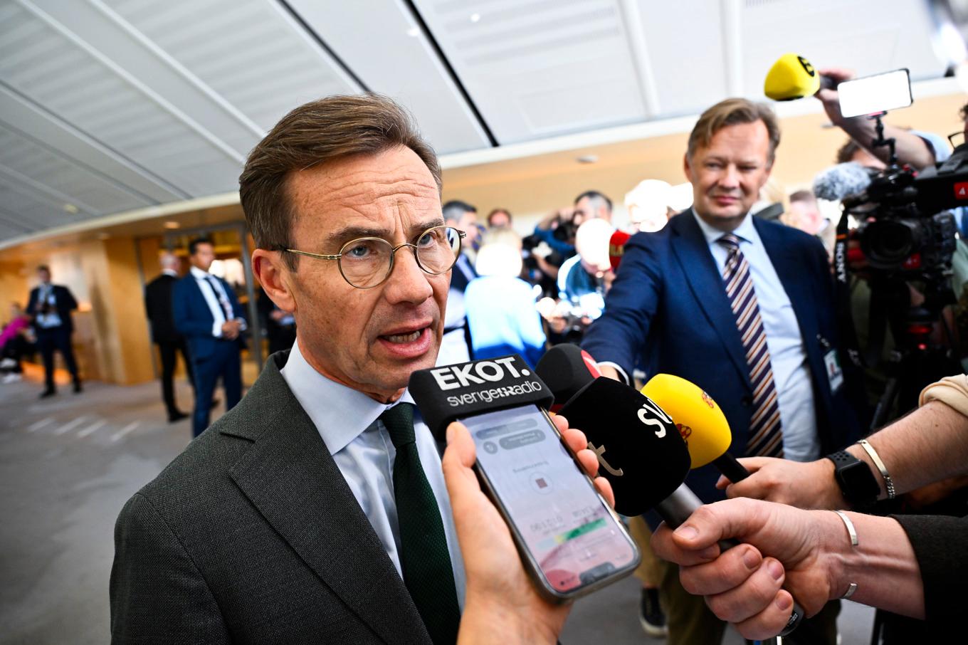 Statsminister Ulf Kristersson. Arkivbild. Foto: Anders Wiklund/TT