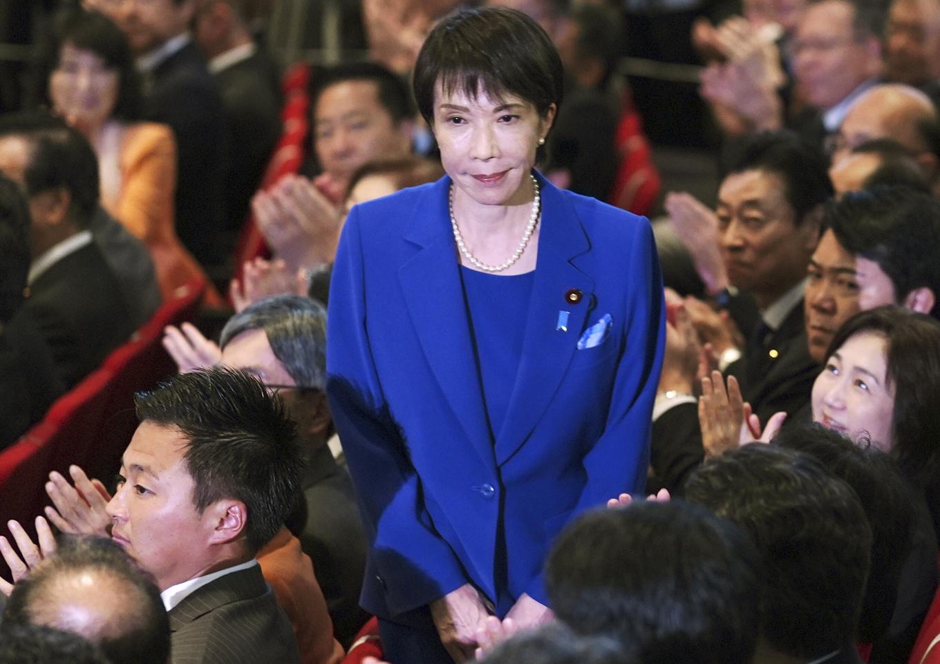 Sanae Takaichi väntas bli ny ledare i Japan. Foto: Yohei Fukai/Kyodo News/AP