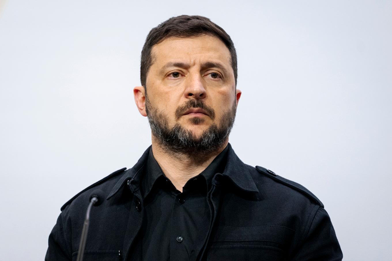 Ukrainas president Volodymyr Zelenskyj riktar kritik mot länder som han anser inte gör tillräckligt för att stoppa flödet av vapendelar till Ryssland. Arkivbild. Foto: Ida Marie Odgaard/Ritzau/TT