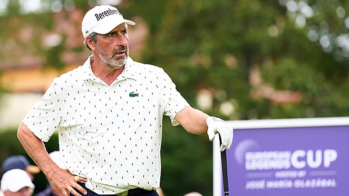 José María Olazábal var kapten i Europalaget då det senast besegrade USA på bortaplan. Nu är den 59-årige spanjoren vice kapten i laget där Ludvig Åberg är ett av sex wild cards. Foto: Aitor Alcalde/Getty Images