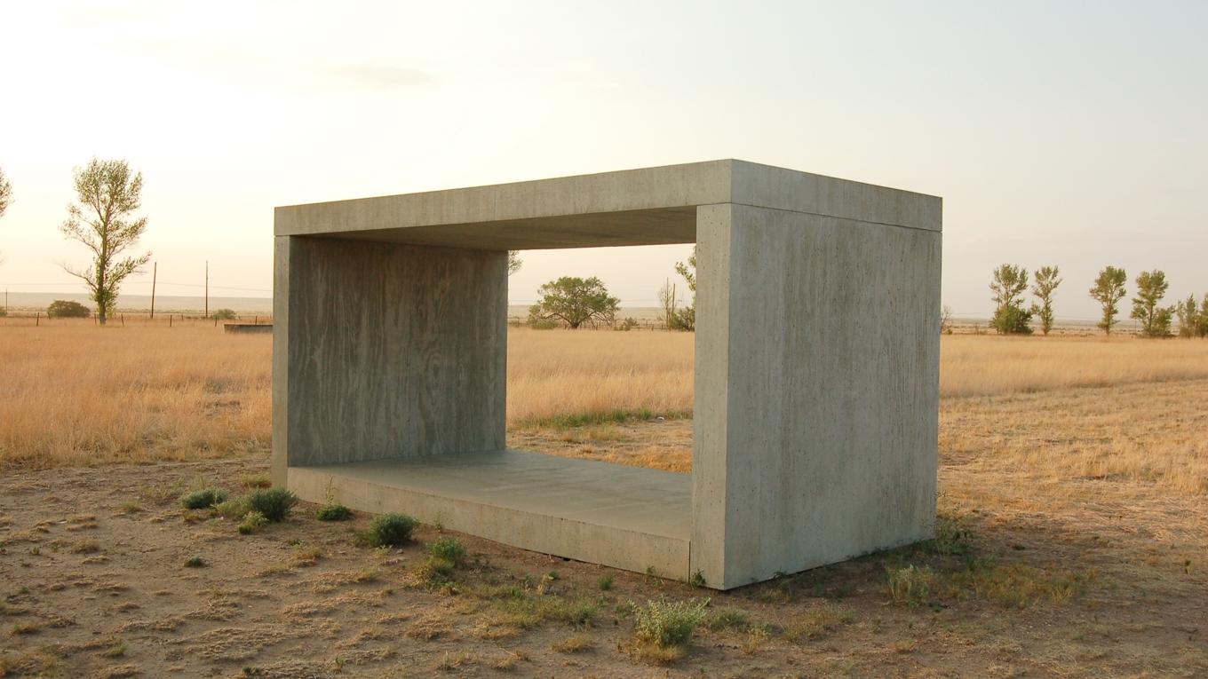 ”Untitled” i betong av den minimalistiske konstnären Donald Judd. Foto: Emanue3