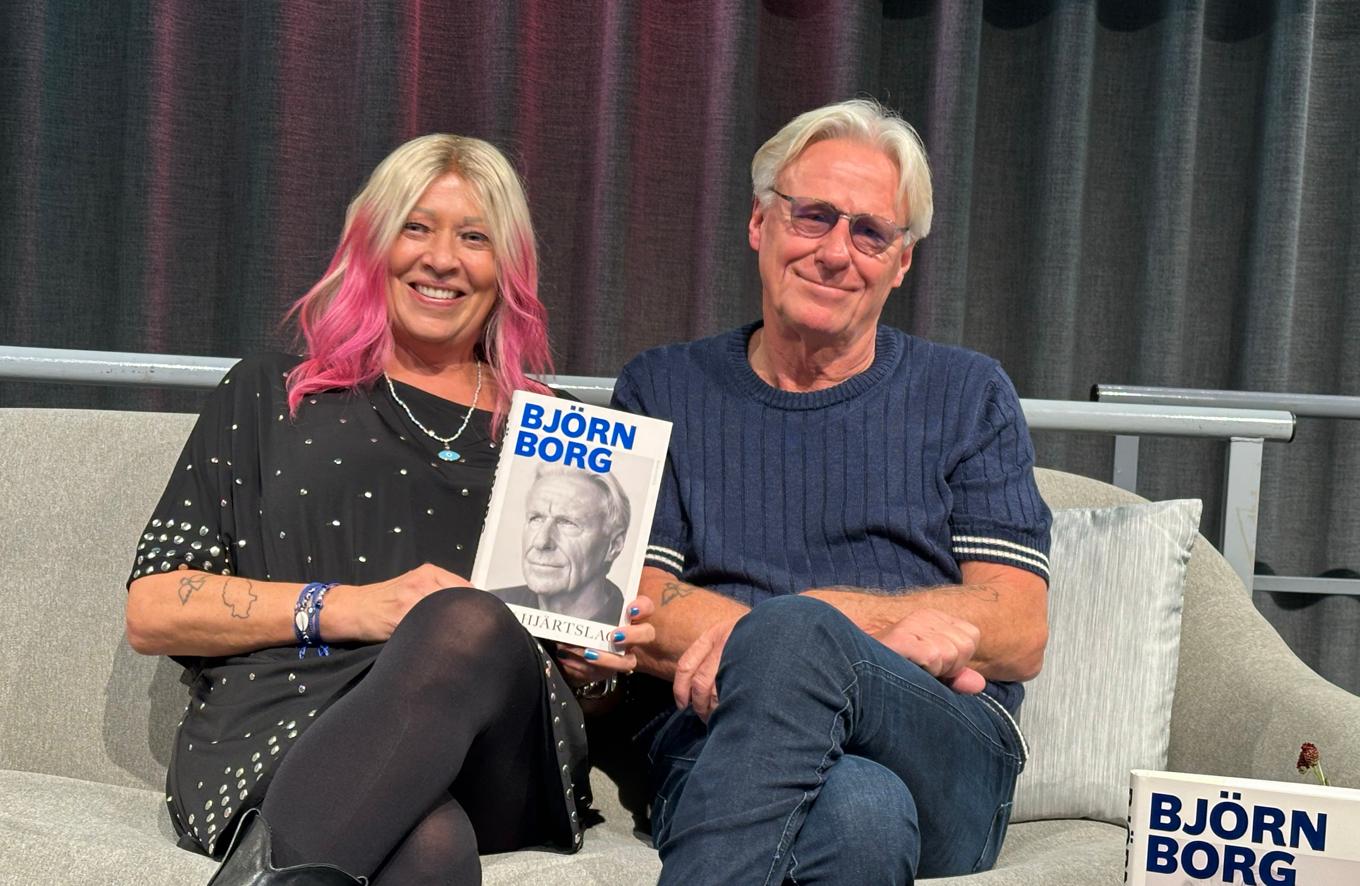 Patricia och Björn Borg under bokmässan i Göteborg. Foto: Epoch Times