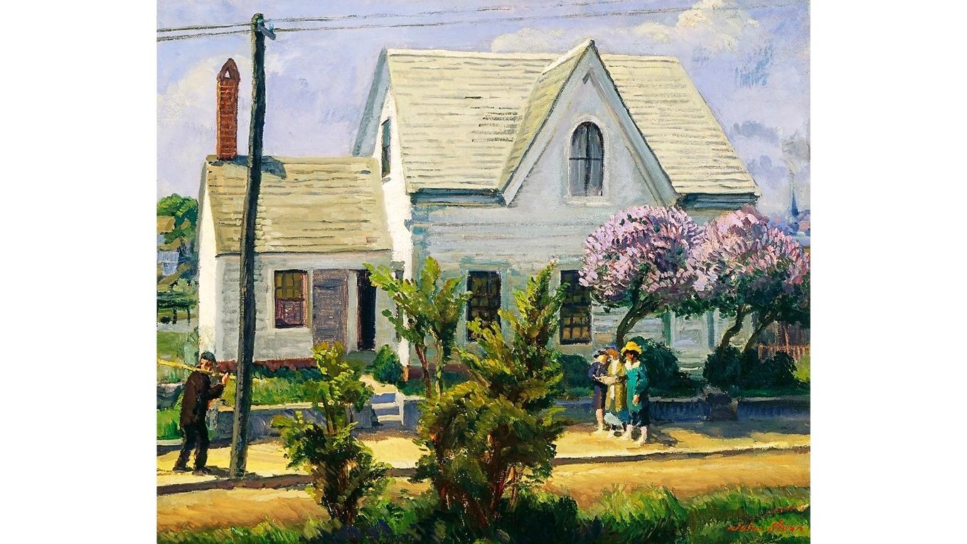 ”Syrener i middagssol”, målning av John Sloan (1871–1951). Foto: Public Domain