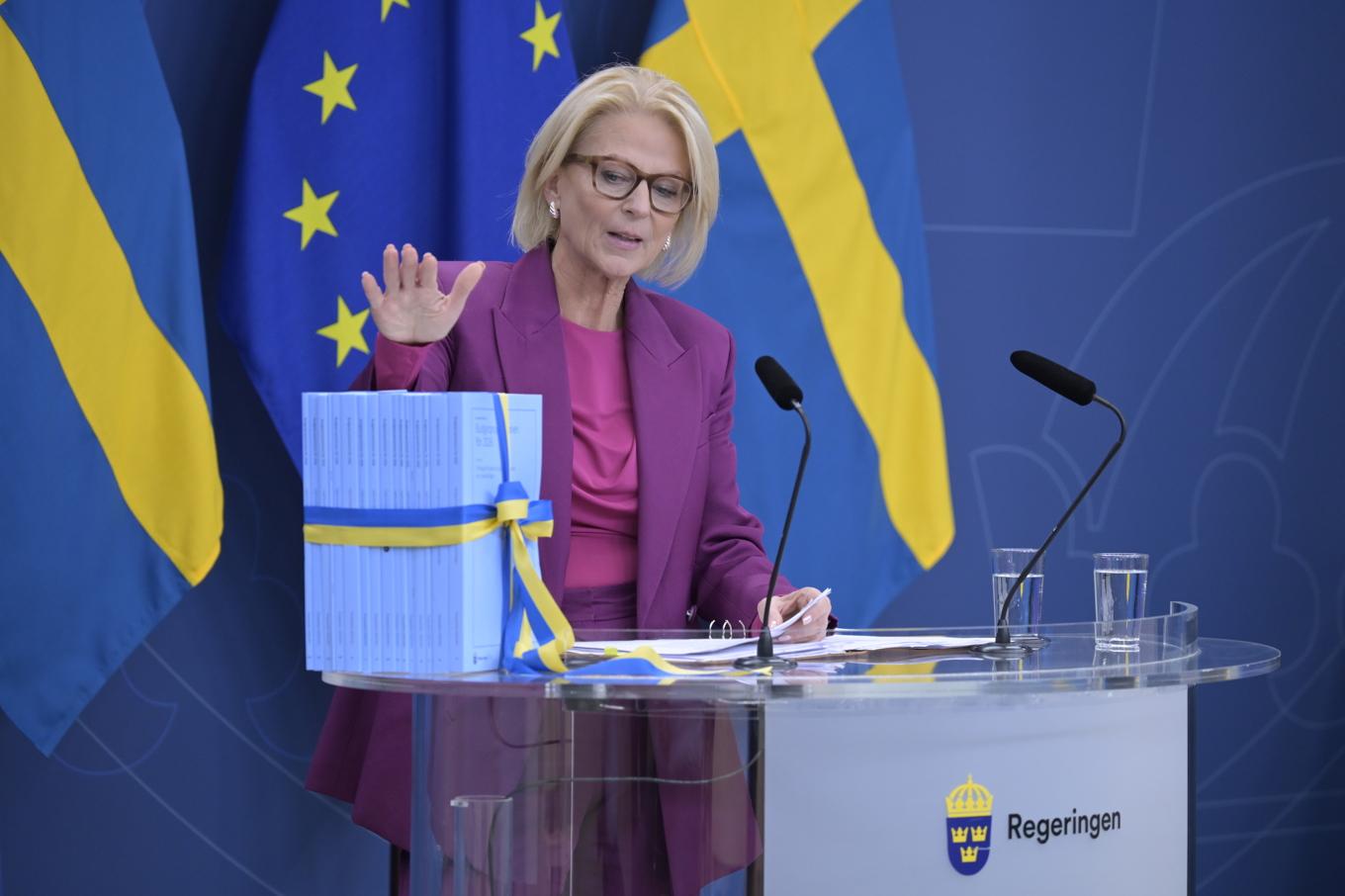 Elisabeth Svantesson (M), finansminister. Foto: Roger Sahlström