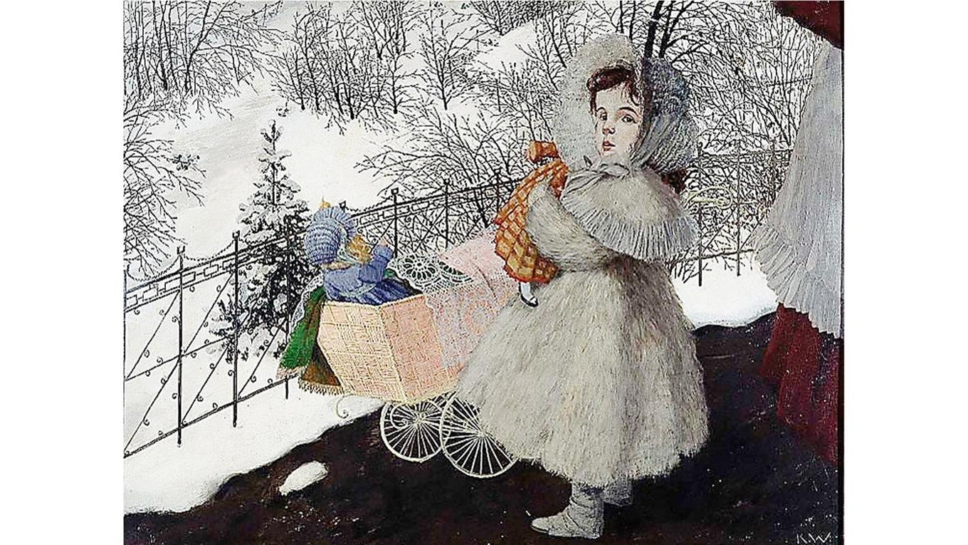 Utan perspektiv bortom jaget återstår – jaget. Målning av Karl Walser (1877-1943). Foto: Public Domain