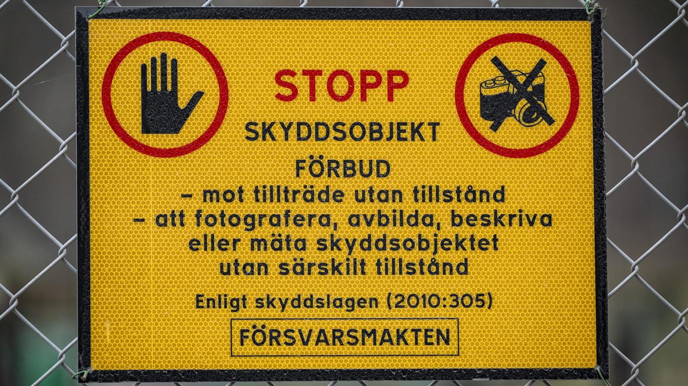 En utländsk man har dömts till villkorlig dom efter att han varit innanför ett militärt skyddsobjekt i Skövde. Foto: Johan Nilsson/TT