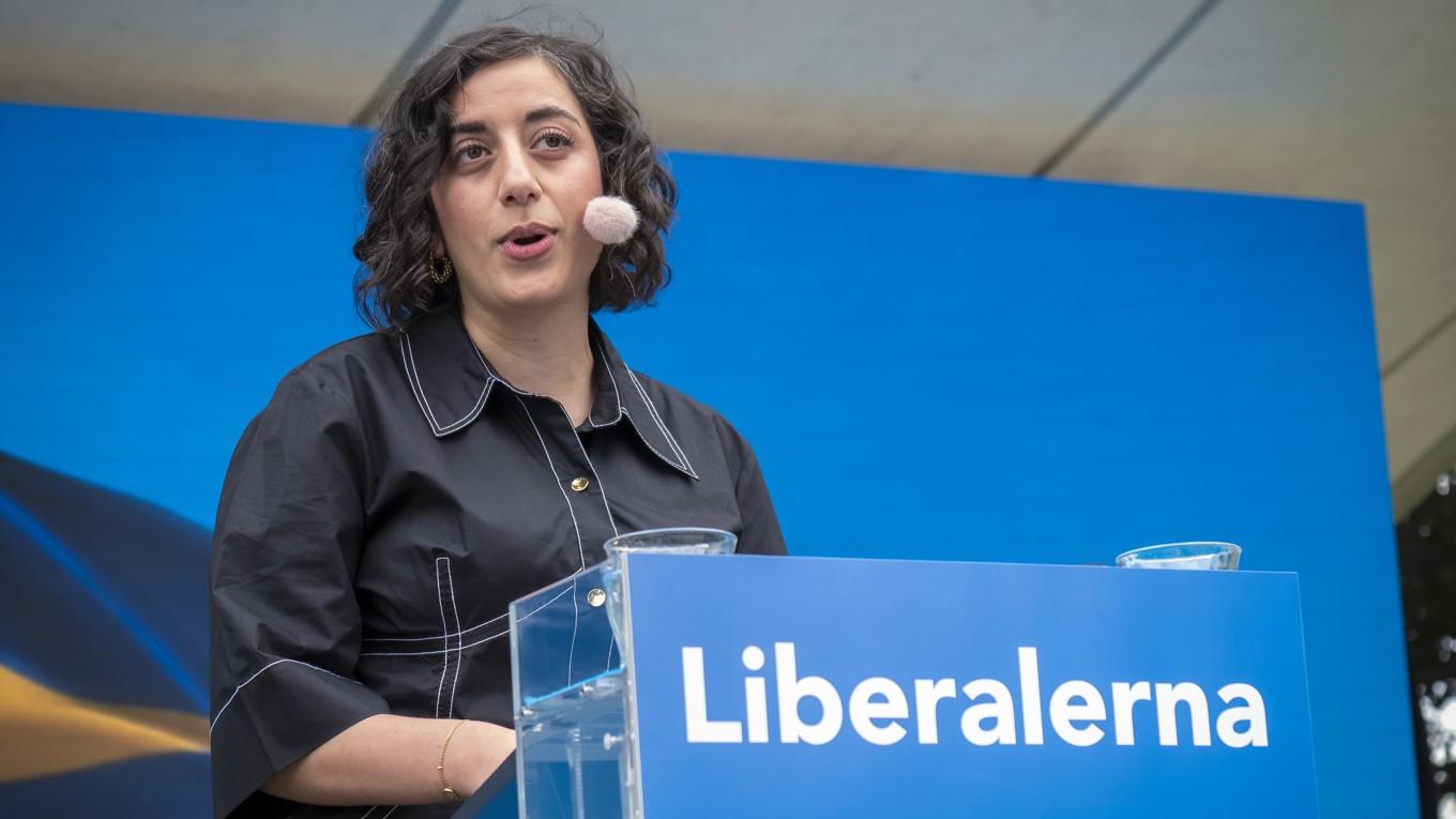 Simona Mohamsson, partiledare för Liberalerna. Foto: Bilbo Lantto