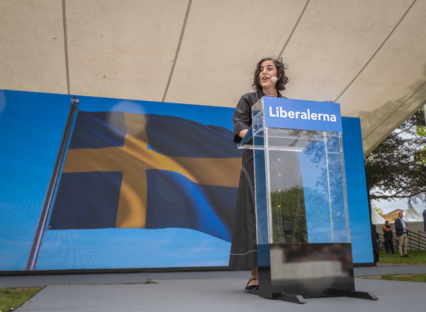 Liberalernas partiledare, Simona Mohamsson. Foto: Bilbo Lantto