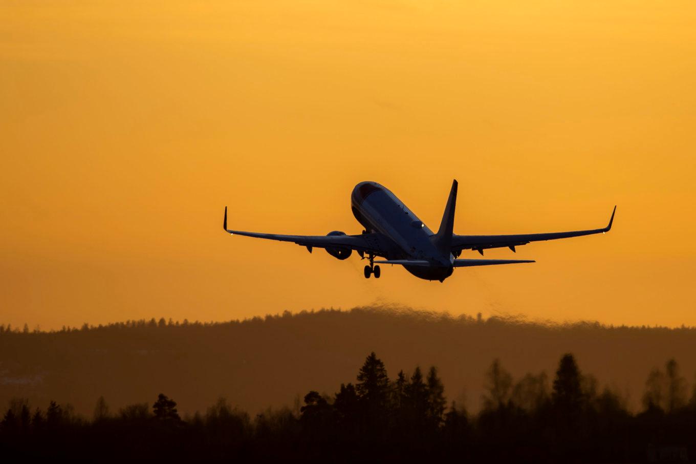 Ett flygplan lyfter från Gardermoen. Arkivbild. Foto: Håkon Mosvold Larsen/NTB/TT