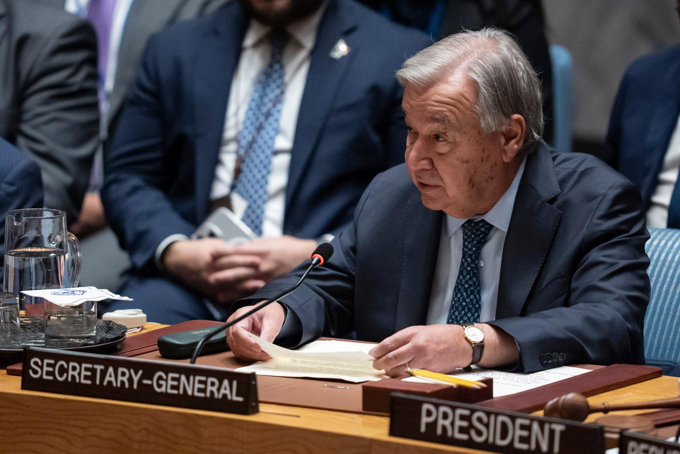 FN:s generalsekreterare António Guterres, på en bild från september. Foto: Yuki Iwamura/AP/TT