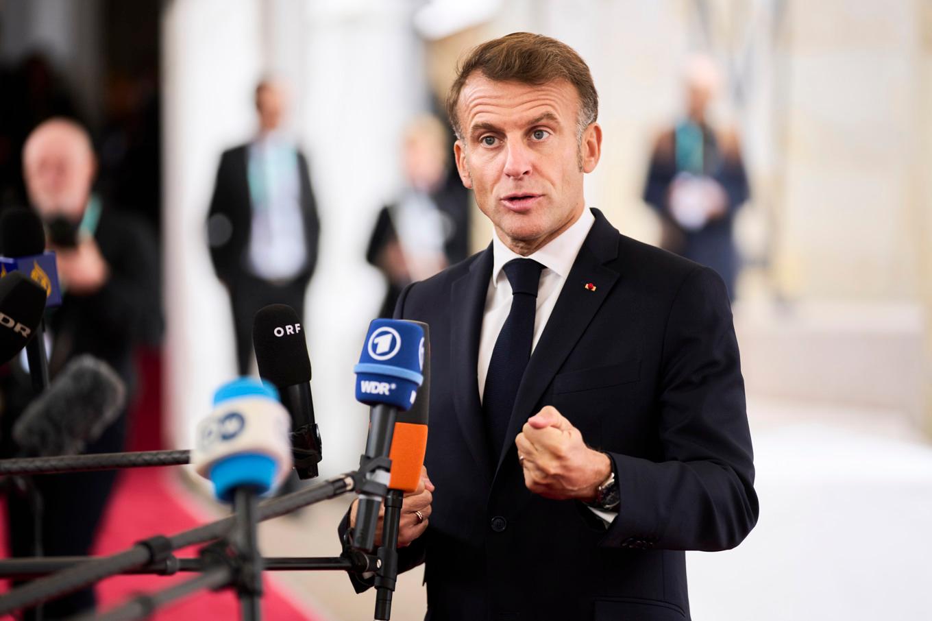 Emmanuel Macron. Arkivbild. Foto: Thomas Traasdahl/AP/TT